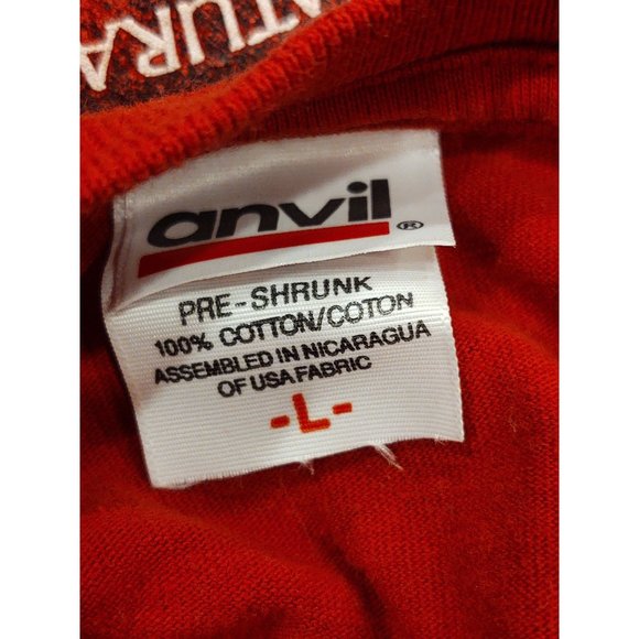 Bryce Canyon Utah Mens Shirt L Anvil Long Sleeve Red Nature T Shirt Souvenir - Picture 5 of 5